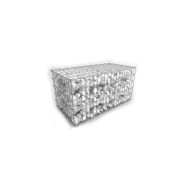 Gabion 100 x 50 x 100 cm - Fil de 4mm - Maille 100 x 50mm - Eko Gabion