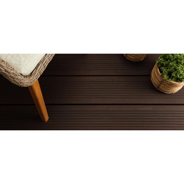 Lame de terrasse en Bambou Foncé - 20 x 137 mm