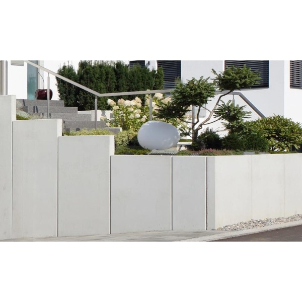 Mur en " L"  en béton préfabriqué - Hauteur : 3,30 m  - Largeur : 1,00