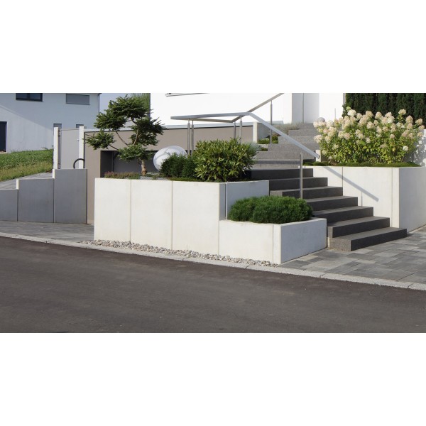 Mur en " L"  en béton préfabriqué - Hauteur : 1,m  - Largeur : 1m