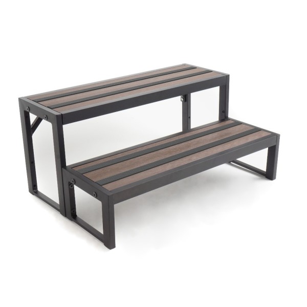 Escalier 2 marches sans contre-marche - Modern Hardwood - Jacuzzi
