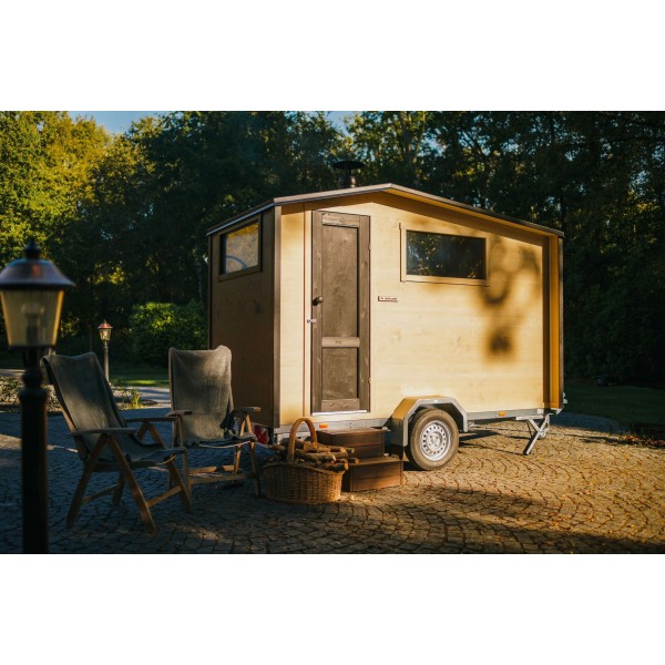 Sauna mobile sur remorque