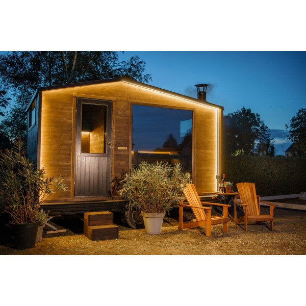 Sauna mobile sur remorque