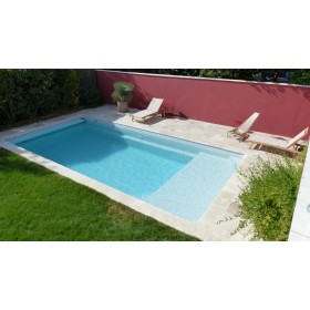 Piscine Détente Plage 7m - Piscines Provence Polyester