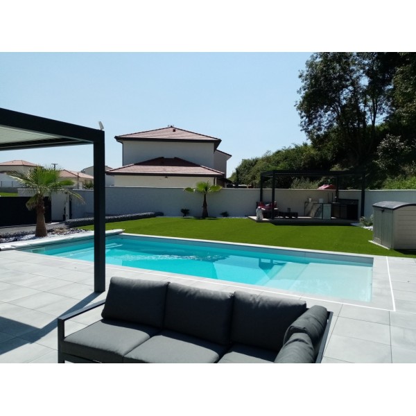 Piscine 600 PLAGE - 8,50m x 4m (fond plat)