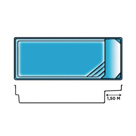 Piscine Détente 8m - Piscines Provence Polyester